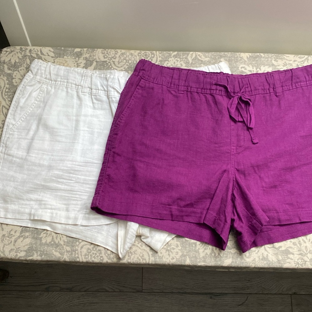 Set of 2 linen shorts